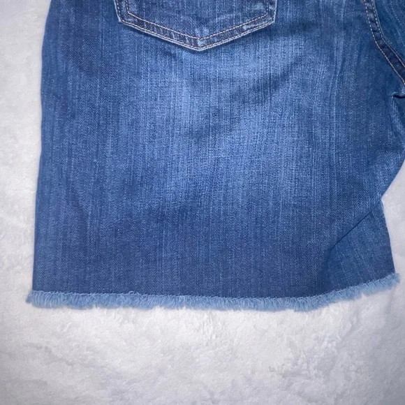Lucky Brand Abbey Frayed Hem Shorts Blue Jean Denim Mid Rise / 29W - Picture 5 of 6